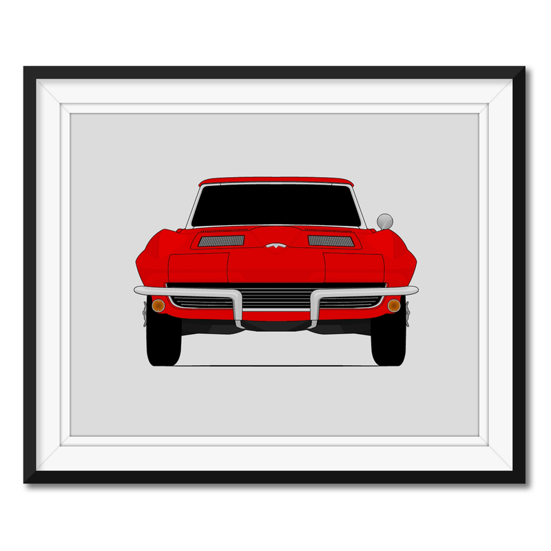 Chevy Corvette Stingray C2 (1963) Poster