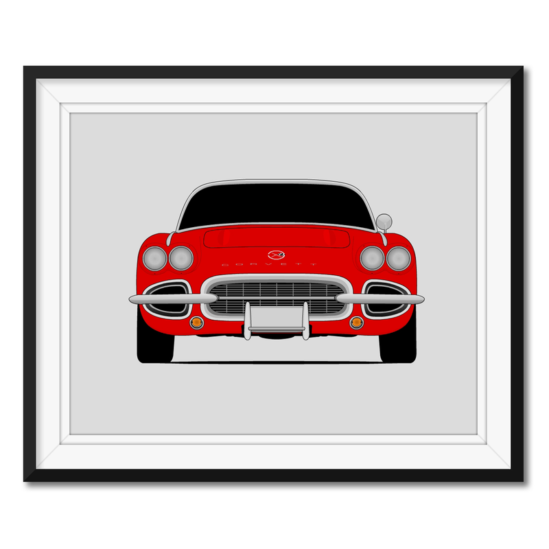 Chevy Corvette C1 (1958-1962) Poster