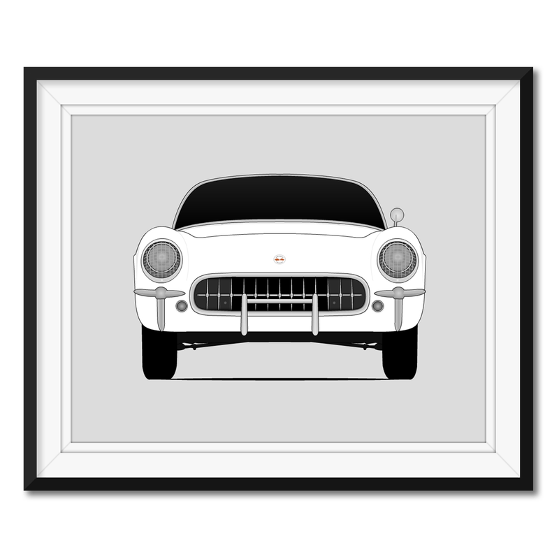 Chevy Corvette C1 (1953-1957) Poster