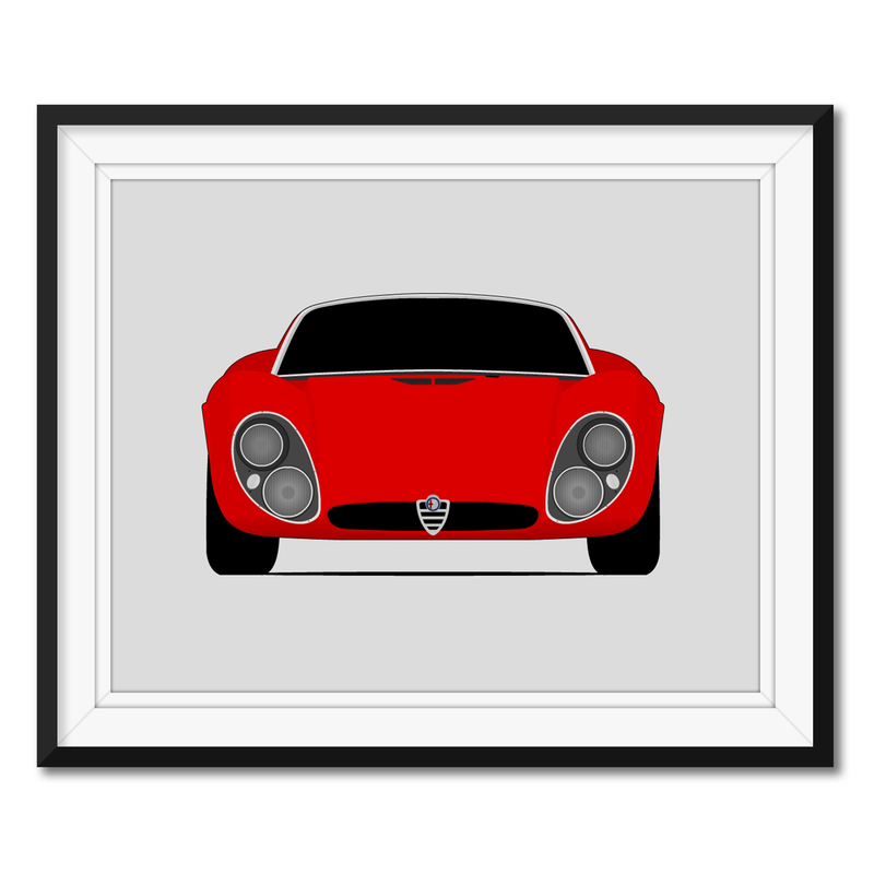 Alfa Romeo Tipo 33 Stradale (1967-1969) Poster