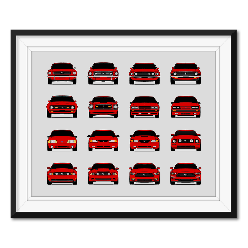 Ford Mustang Generations (Landscape)