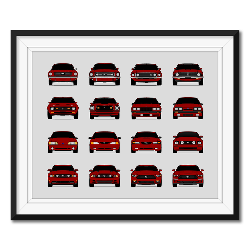 Ford Mustang Generations (Landscape)