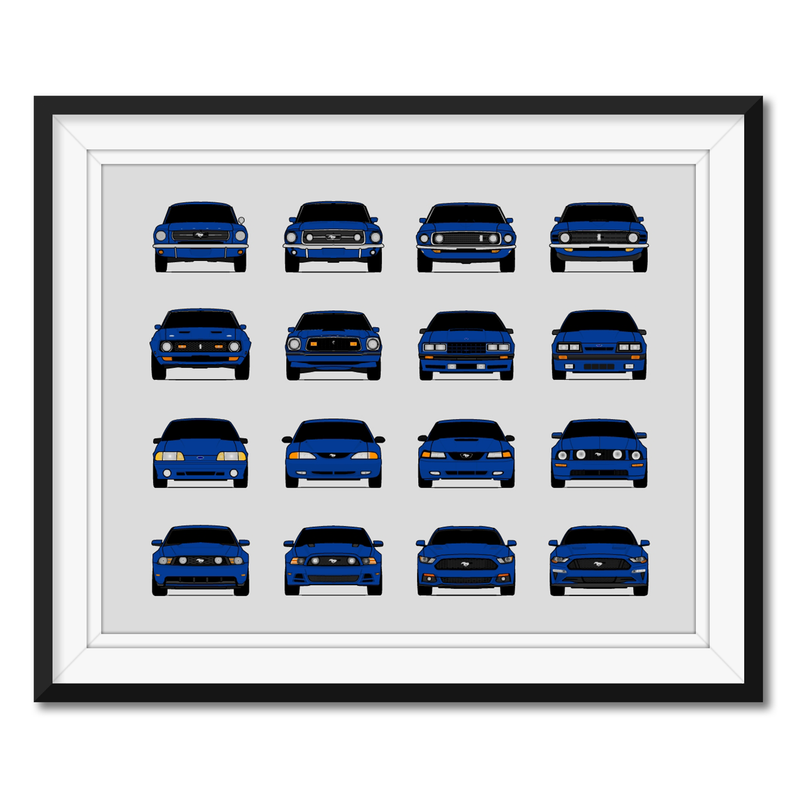 Ford Mustang Generations (Landscape)