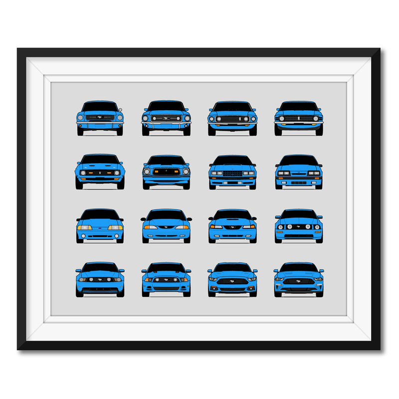 Ford Mustang Generations (Landscape)