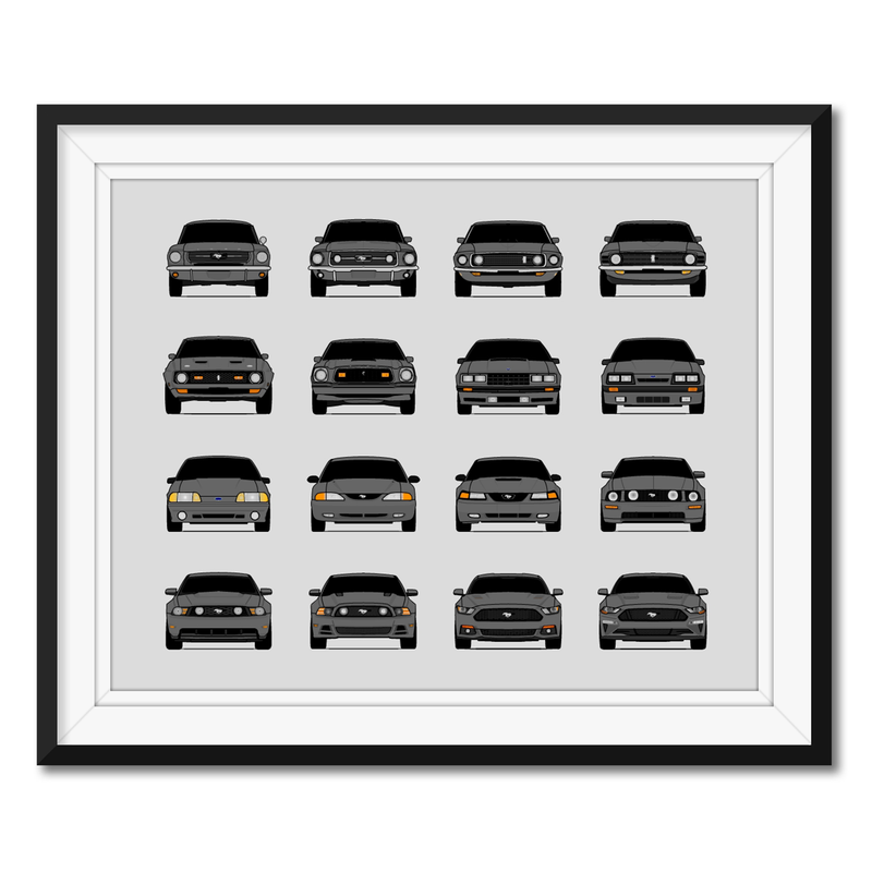 Ford Mustang Generations (Landscape)