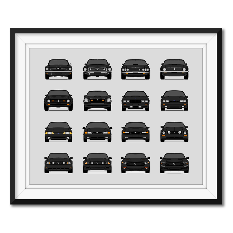 Ford Mustang Generations (Landscape)