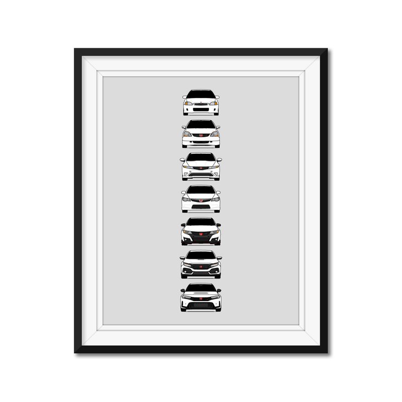 Honda Civic Type-R Generations