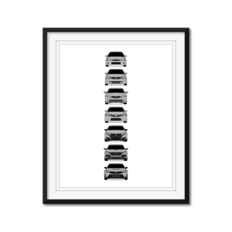 Honda Civic Type-R Generations