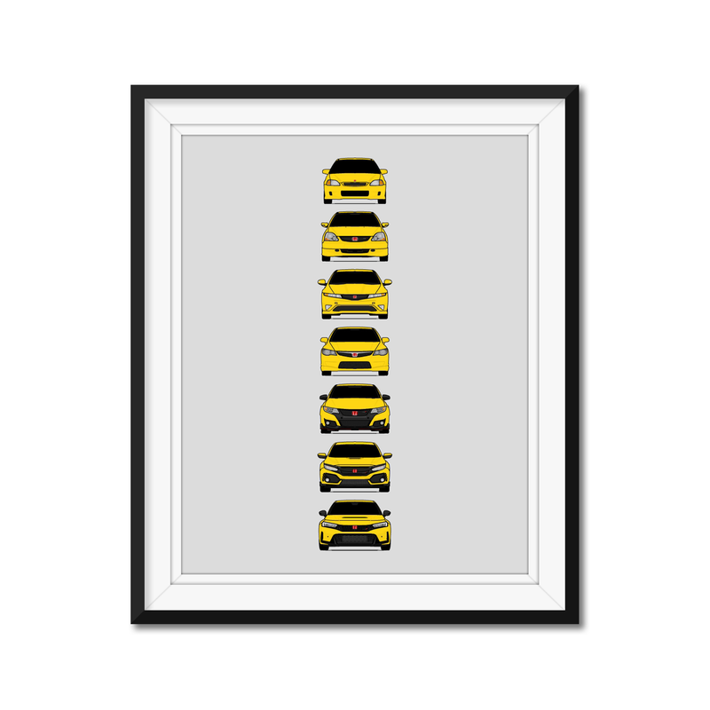 Honda Civic Type-R Generations