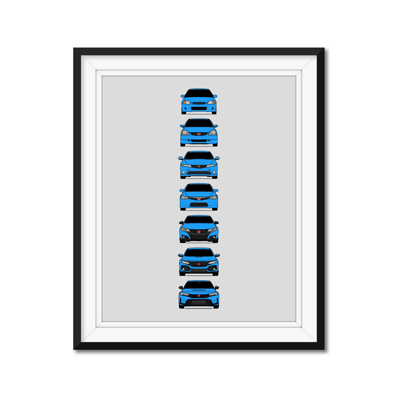 Honda Civic Type-R Generations