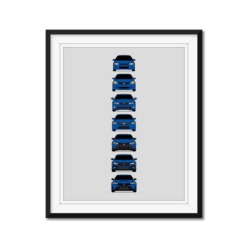 Honda Civic Type-R Generations