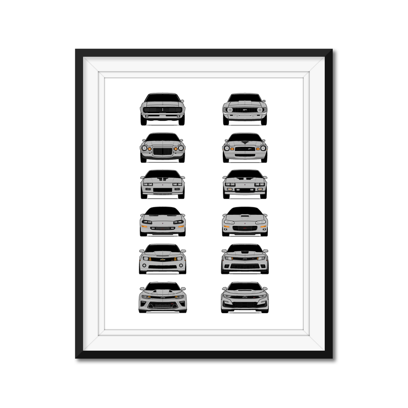 Chevy Camaro Generations