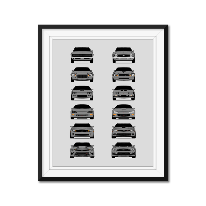 Chevy Camaro Generations