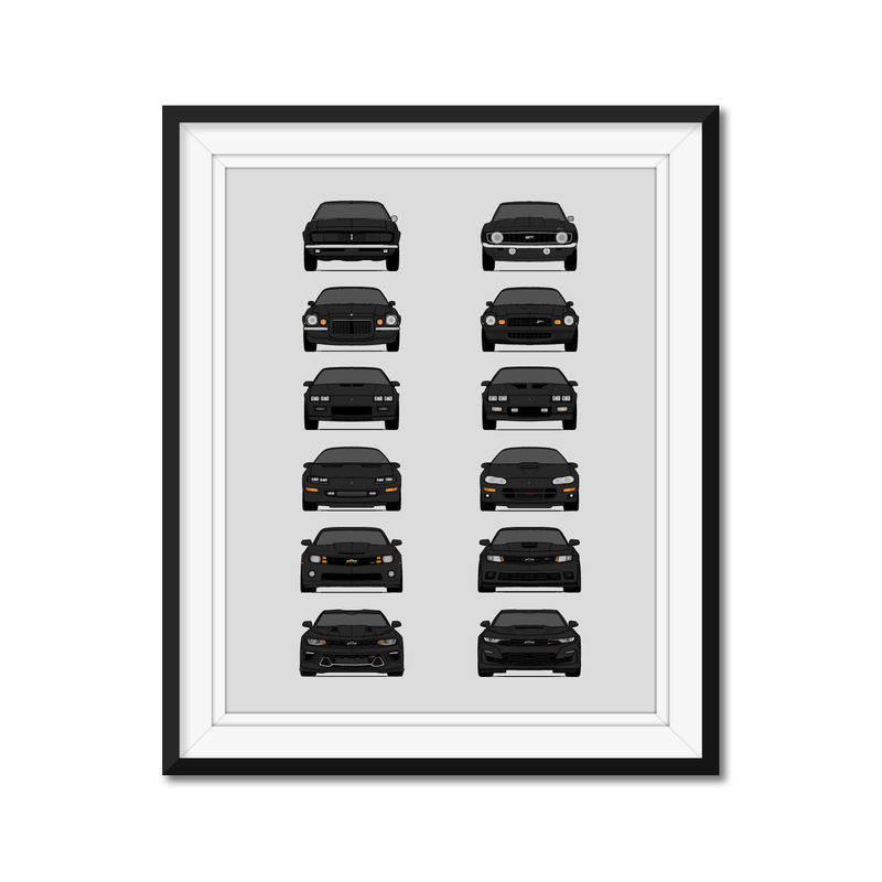 Chevy Camaro Generations