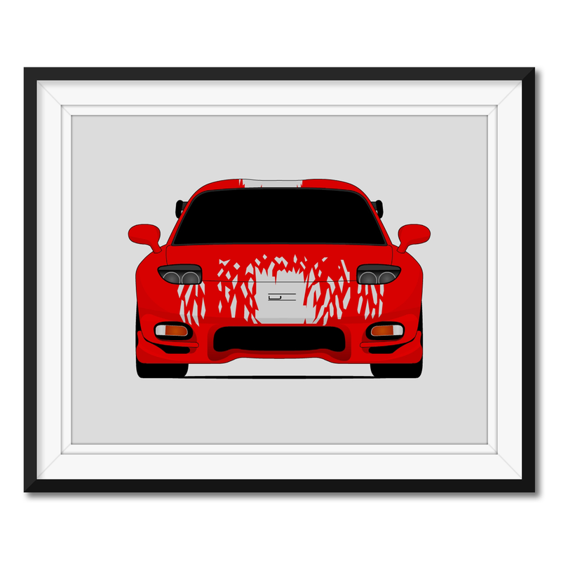 Mazda RX-7 FD (1992-2002) from the Fast and the Furious Poster