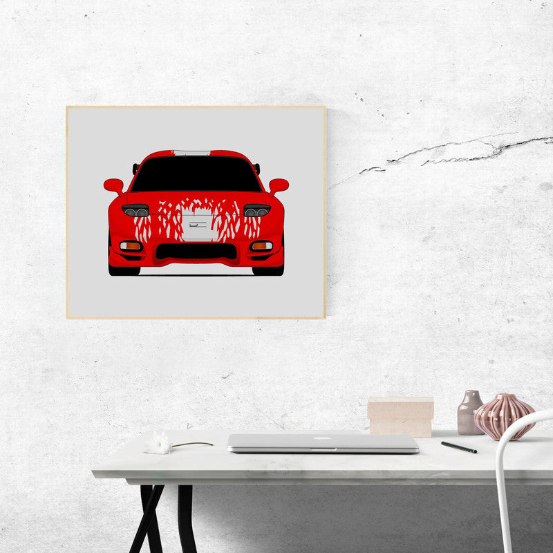 Mazda RX-7 FD (1992-2002) from the Fast and the Furious Poster