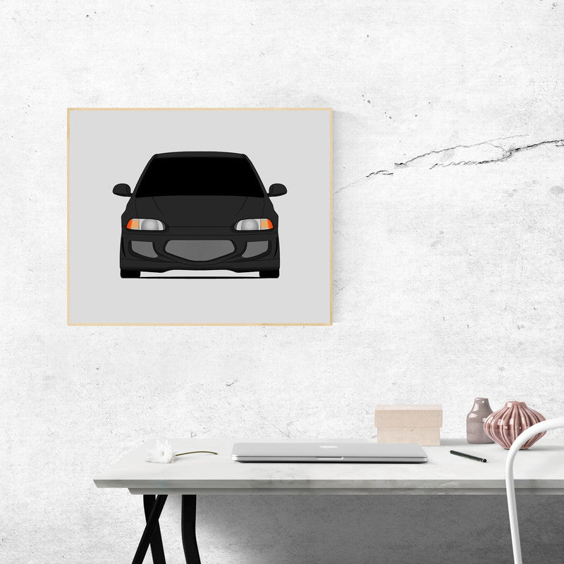 Honda Civic Si EJ1 (1991-1995) Gen 5 from the Fast and the Furious Poster