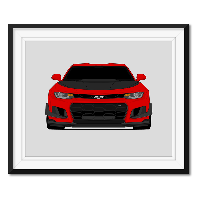 Chevy Camaro ZL1 1LE (2017-2019) Gen 6 Poster
