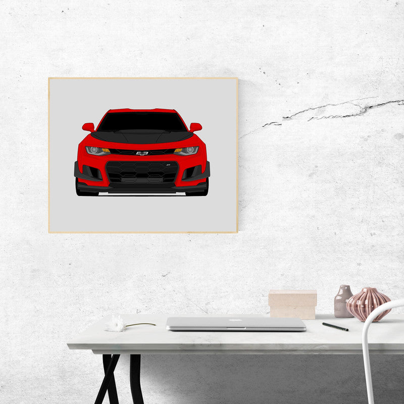 Chevy Camaro ZL1 1LE (2017-2019) Gen 6 Poster