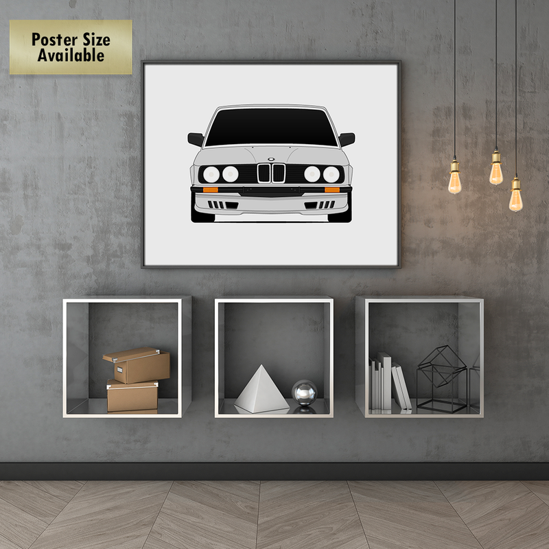 BMW 5 Series with Pfeba Body Kit E28 (1981-1998) Poster