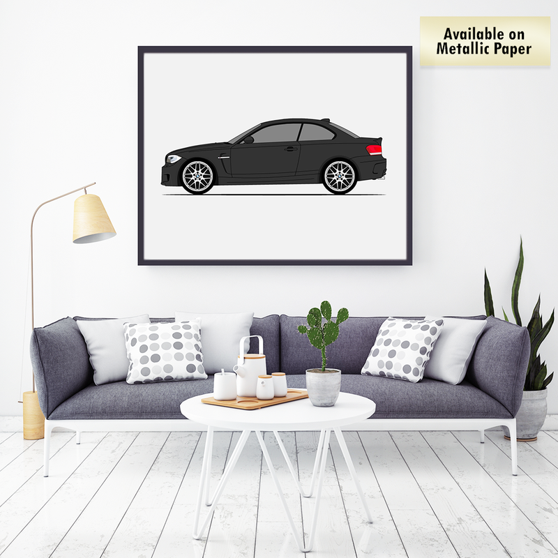 BMW 1M E82 Coupe (2011-2012) (Side Profile) Poster