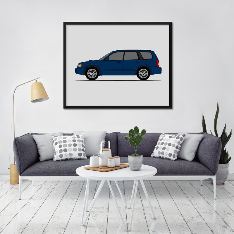 Subaru Forester XT SG5 (2002-2008) (Side Profile) Poster