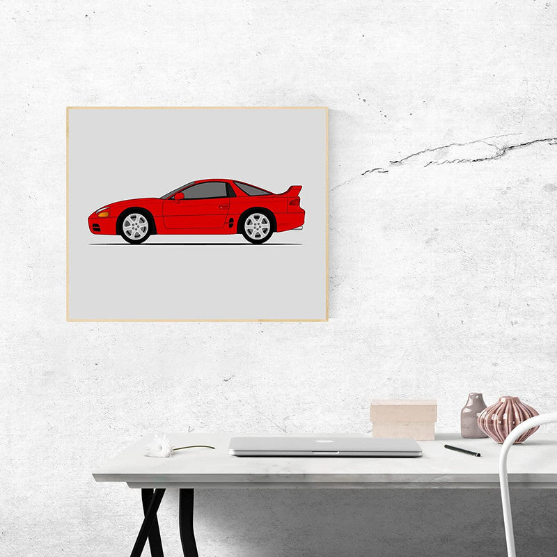 Mitsubishi 3000GT (GTO) (1994-1997) (Side Profile) Poster