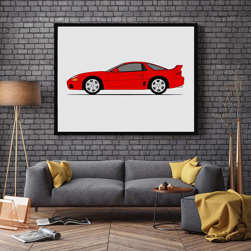 Mitsubishi 3000GT (GTO) (1994-1997) (Side Profile) Poster