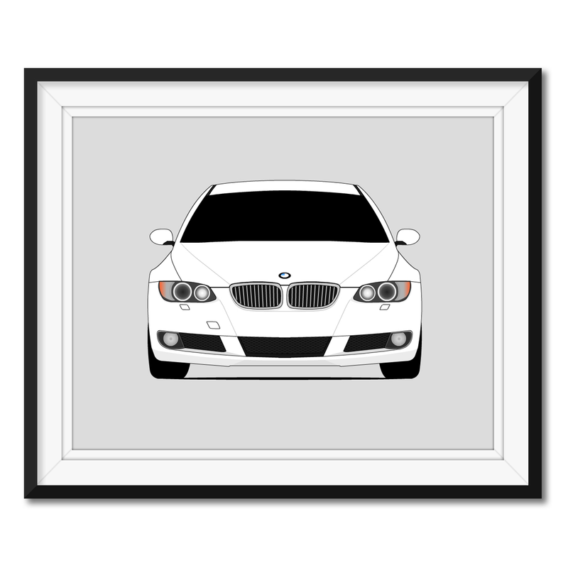 BMW E92 E93 328i Sedan (2007-2010) Poster