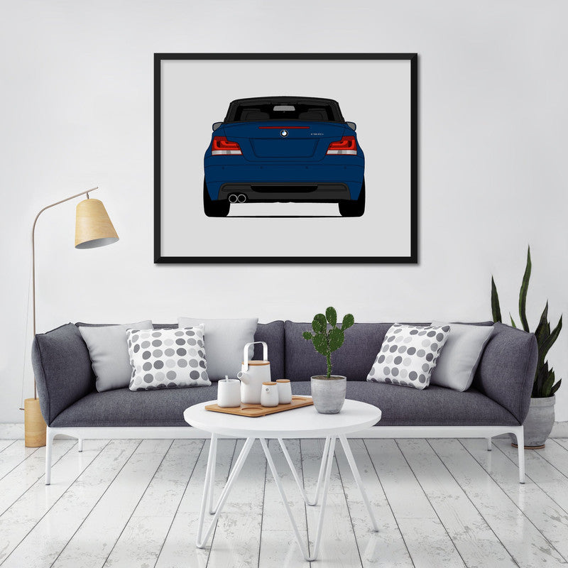 BMW 1 Series 135i Convertible (2007-2013) (Rear) Poster