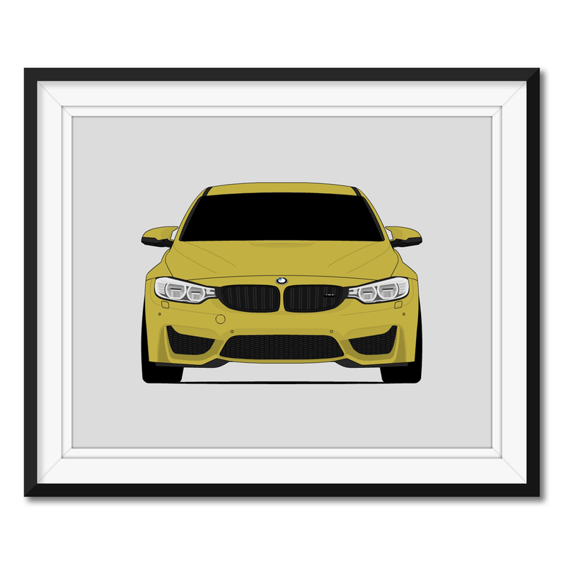BMW M4 F82 (2014-2017) Poster