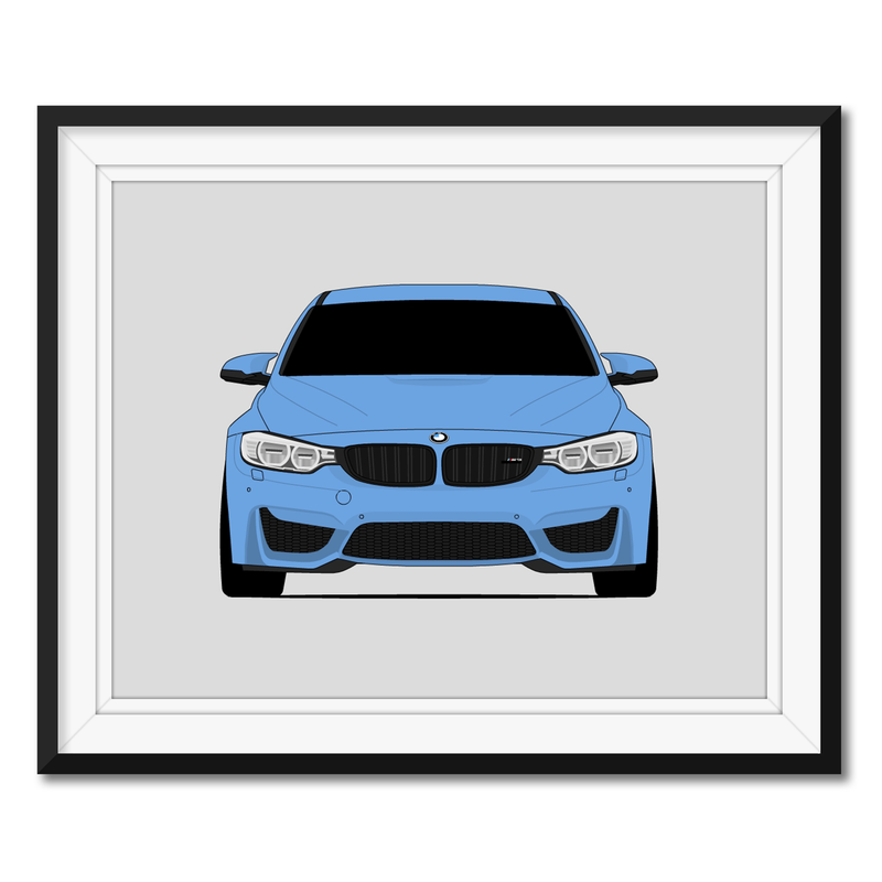BMW M3 F80 (2014-2017) Poster