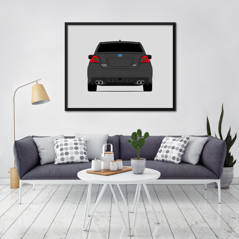 Subaru WRX G4 (2015-2017) (Rear) 4th Generation Poster