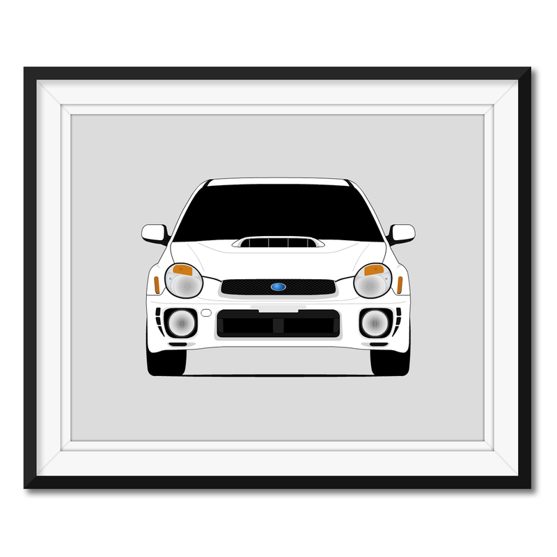 Subaru WRX G2 Bugeye (2000-2002) Poster