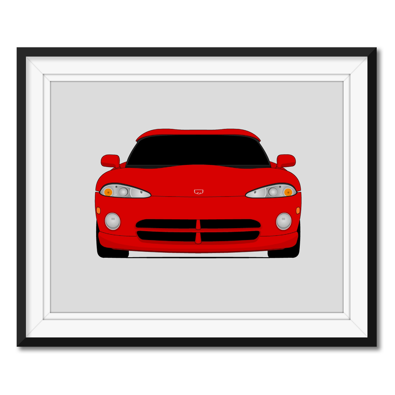 Dodge Viper SR I (1991-1995) 1st Generation Poster