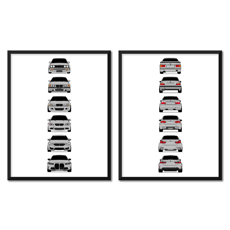 BMW M3 Generations Front and Rear Set
