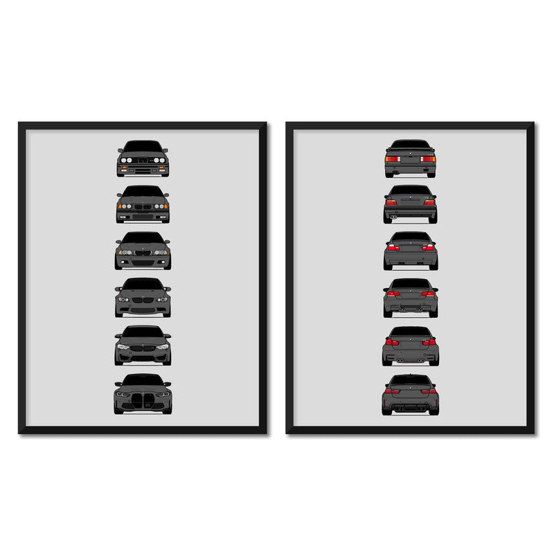 BMW M3 Generations Front and Rear Set