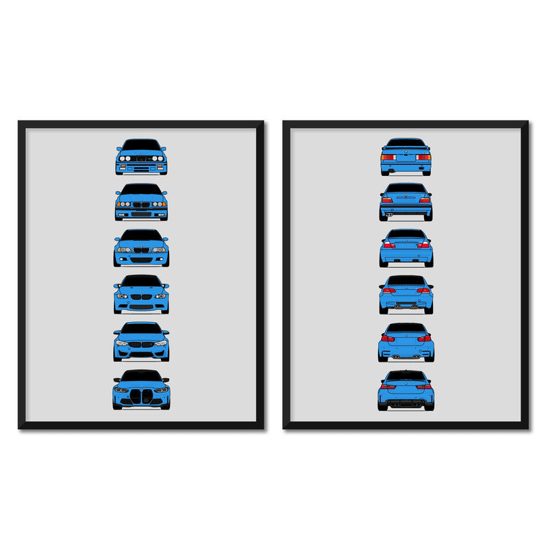 BMW M3 Generations Front and Rear Set