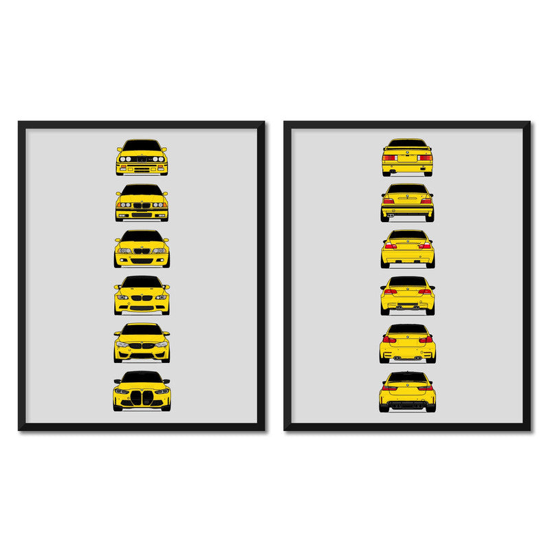 BMW M3 Generations Front and Rear Set