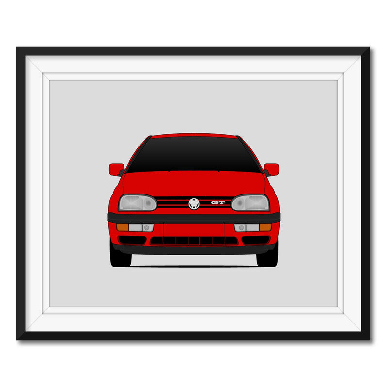 Volkswagen Golf GTI MK3 (1992-1998) 3rd Generation Poster