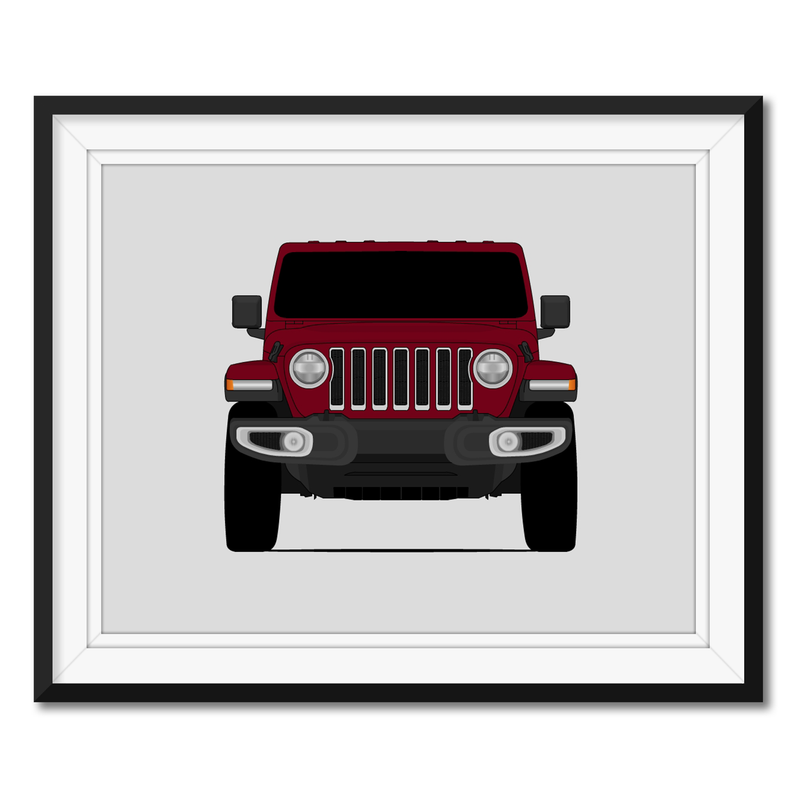 Jeep Wrangler JL (2018-Present) 4th Generation Poster
