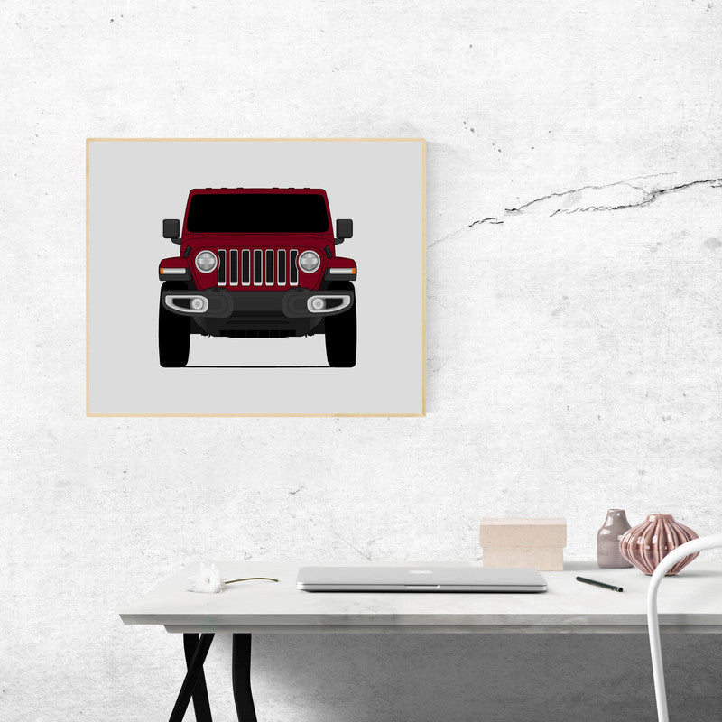 Jeep Wrangler JL (2018-Present) 4th Generation Poster
