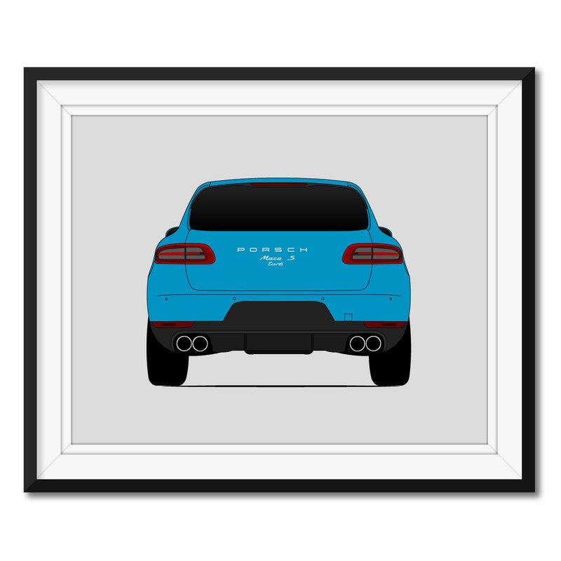 Porsche Macan Turbo S (2014-2018) (Rear) Poster