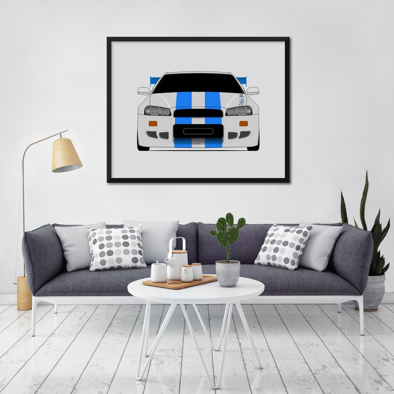 Nissan Skyline GT-R R34 (1998-2002) from the Fast and the Furious Poster