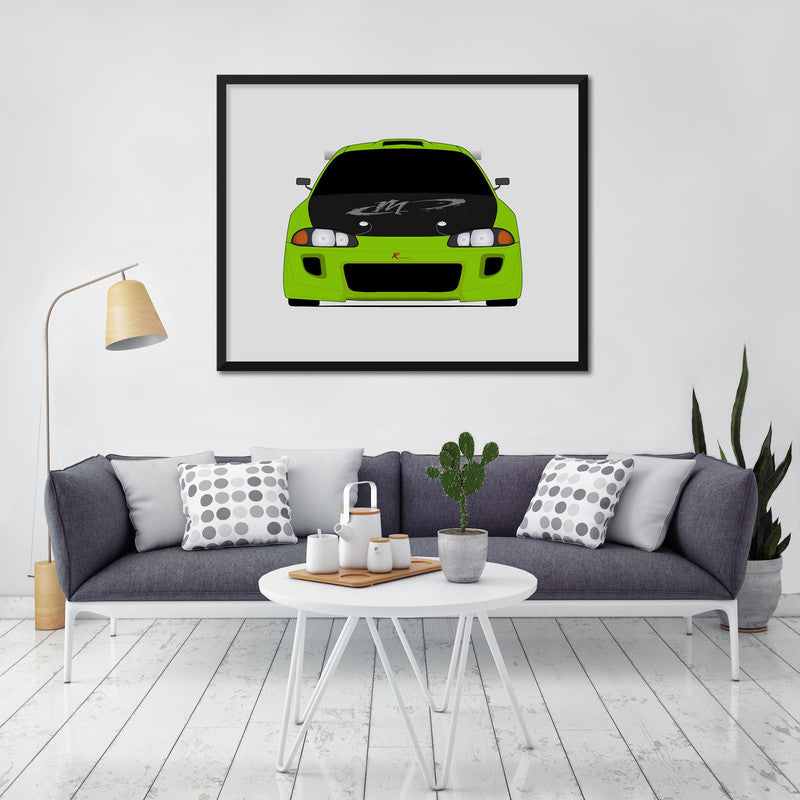Mitsubishi Eclipse 2G DSM (1995-1999) Fast and the Furious Poster