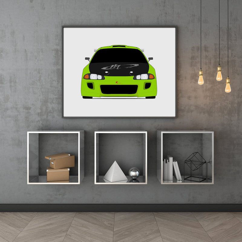 Mitsubishi Eclipse 2G DSM (1995-1999) Fast and the Furious Poster
