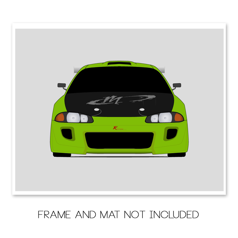 Mitsubishi Eclipse 2G DSM (1995-1999) Fast and the Furious Poster