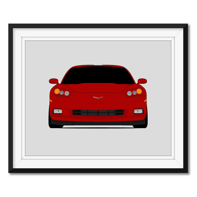 Chevy Corvette Z51 C6 (2005-2013) Poster