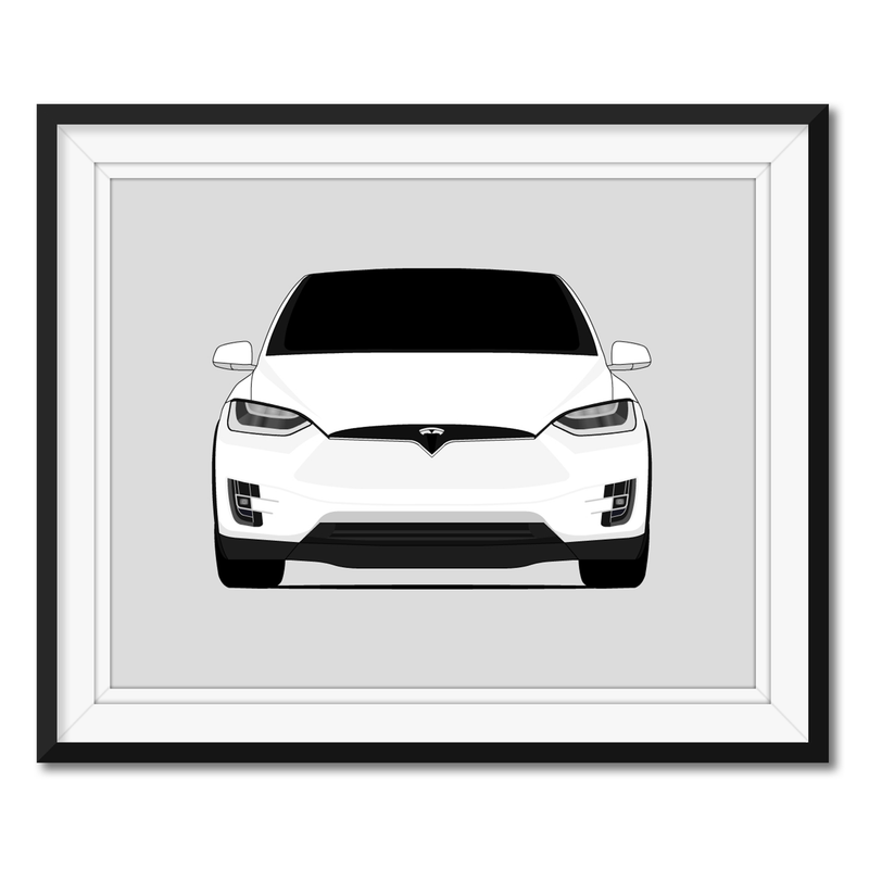 Tesla Model X (2015-2020) Poster