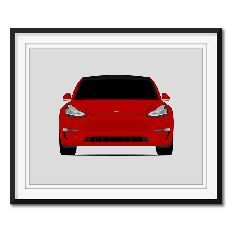 Tesla Model 3 (2017-2023) Poster